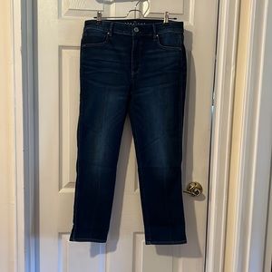 White House Black Market- Straight Crop Jeans Size 8